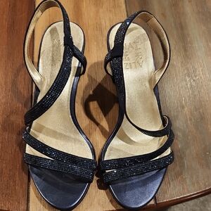 Naturalizer Blue Strappy Sandals